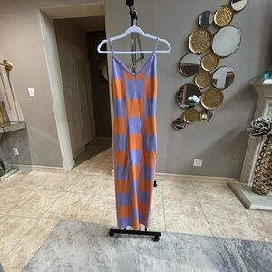 AKIRA Purple and Orange Knit Dress